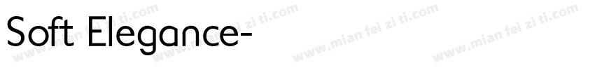 Soft Elegance字体转换